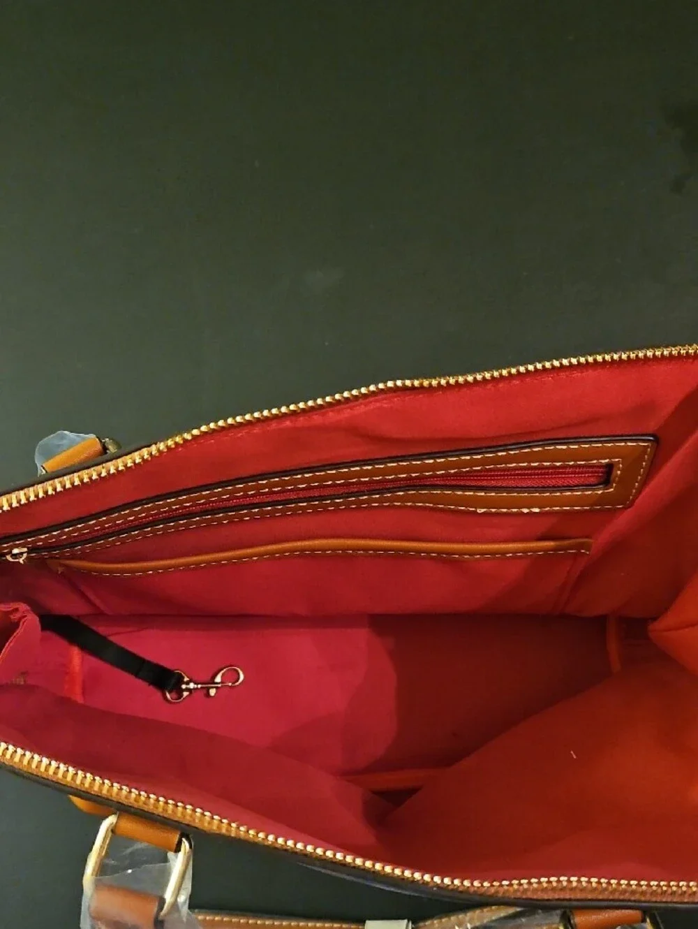 Unbranded Navy And Tan Two-Tone Dome Satchel